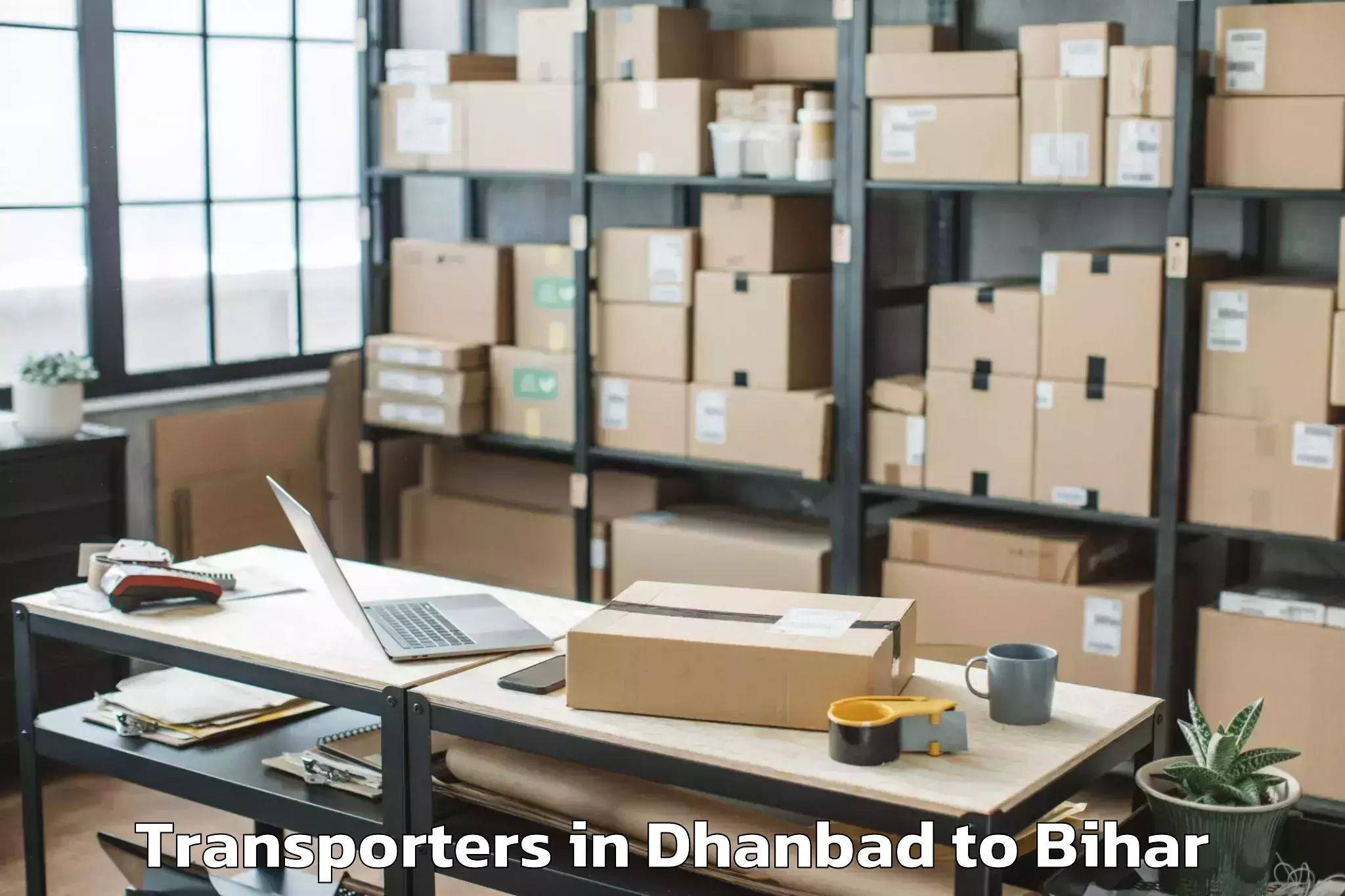 Book Dhanbad to Bagaha Transporters Online